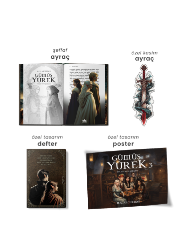 SET-GÜMÜŞ YÜREK SERİSİ (3 KİTAP)-YAN BOYAMALI SET-GÜMÜŞ YÜREK SERİSİ (3 KİTAP)-YAN BOYAMALI