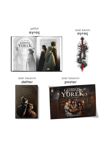 SET-GÜMÜŞ YÜREK SERİSİ (3 KİTAP)-CİLTLİ SET-GÜMÜŞ YÜREK SERİSİ (3 KİTAP)-CİLTLİ