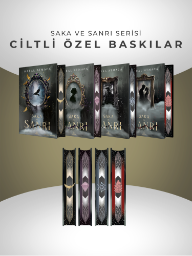 SET - SAKA VE SANRI SERİSİ (4 KİTAP ) - YAN BOYAMALI