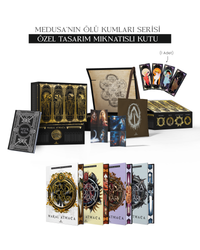 MEDUSA'NIN ÖLÜ KUMLARI SERİSİ-HEDİYELİ YAN BOYAMALI MIKNATISLI KUTU